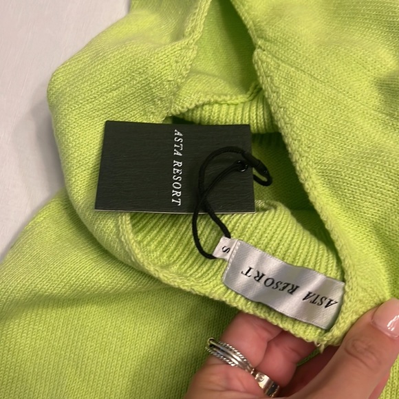 NWT Asta Resort Fifi Mini Dress Lime - Picture 6 of 6